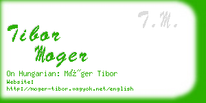 tibor moger business card